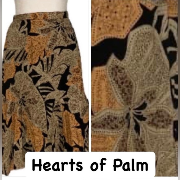 EUC Vintage Hearts of Palm Midi Skirt Size 16 - Picture 12 of 12